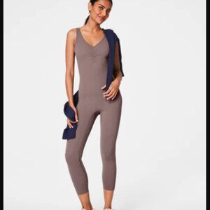 NWT Spanx Booty Boost Jumpsuit Smoke Grey Size Large SpanxShape